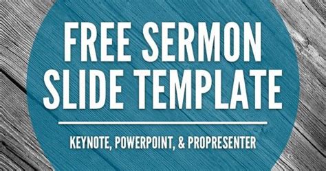 Free Sermon Slide Template The Creative Pastor Free Sermons Sermon