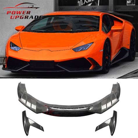 Msy Style Carbon Fiber Front Lip Spoiler Aprons Bumper Chin For