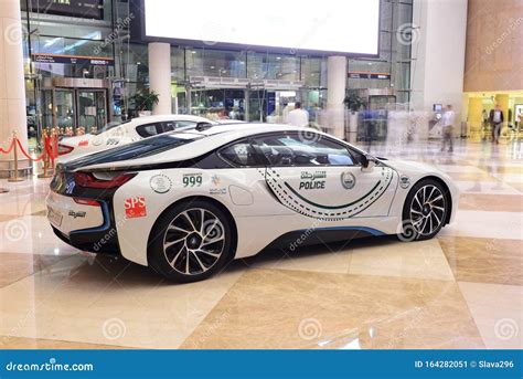 The Bmw I8 Electric Car Of Dubai Police Is On Dubai Motor Show 2019