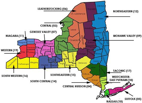 Map Of New York State Regions World Map