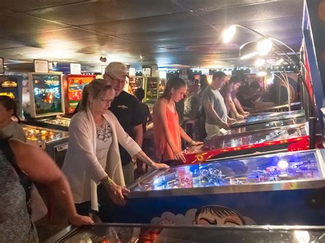Bubbas Garage Playing Games At The Asheville Pinball Museum
