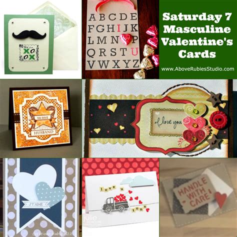 Saturday 7 Masculine Valentines Love Cards By Megan Elizabeth