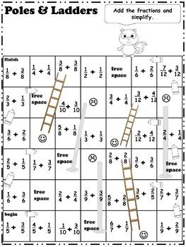 4th grade fraction decimal printable games by tammy harold ferguson