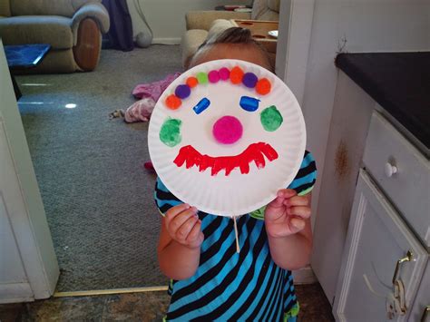 The Ultimate Work At Home Momma Diy Paper Plate Clown Face Toddler Craft
