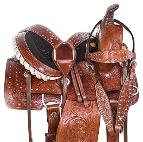 Acerugs 10″ 12″ 13″ Children Youth Kids Western Hand Carved Leather
