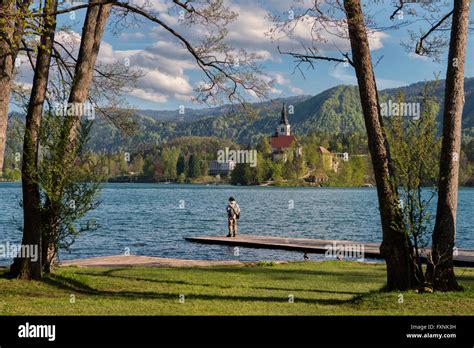Lake Bled Slovenia Stock Photo Alamy