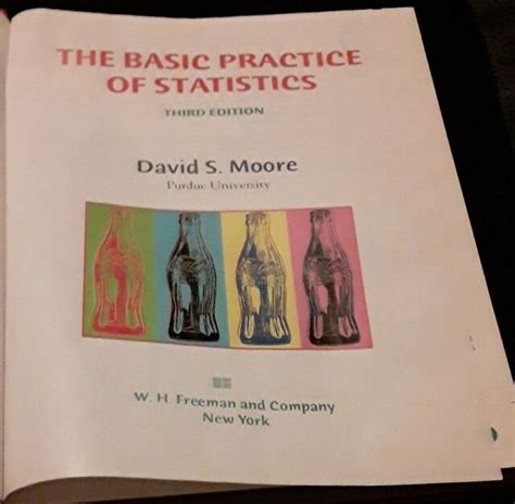 The Basic Practice Of Statistics By David S Moore 2003 Hardcover Ebay