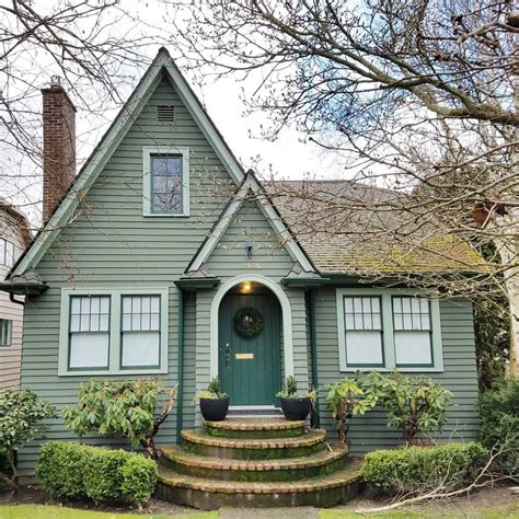 11 Sage Green Green Exterior House Paint Colors Kiddonames