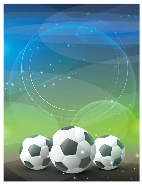 Football Final Poster Background Football Poster Royalty Free Vector