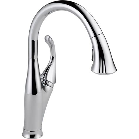 These features add to the faucet's reach and maneuverability. Delta Addison Single-Handle Pull-Down Sprayer Kitchen ...