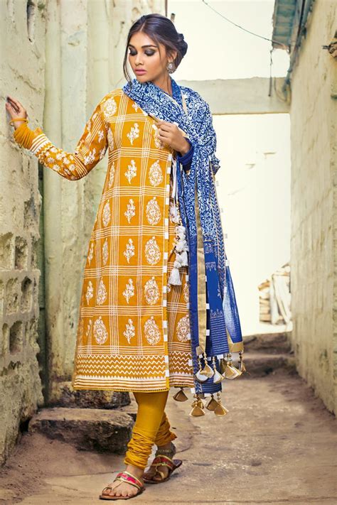 Gul Ahmed Printed Summer Lawn Dresses 2024 25 Chunri Pasted Pakistani Clothes Online Unique