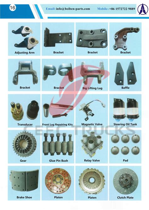 Genuine Beiben Truck Parts Beiben Tractor Trucks Beiben Tipper Trucks