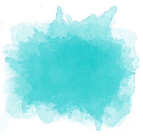 Teal Watercolor Png Free Logo Image