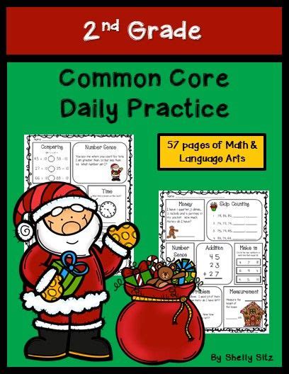 Create an instant learning vibe with these printable common core worksheets featuring key topics like nouns, adjectives, verbs, counting, addition, subtraction, place. These FREE Christmas Daily Practice sample worksheets for ...