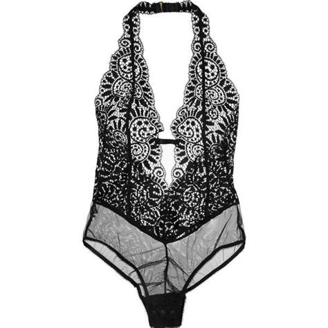 Lagent By Agent Provocateur Brigit Lace And Mesh Bodysuit Bodysuit Agent Provocateur Mesh