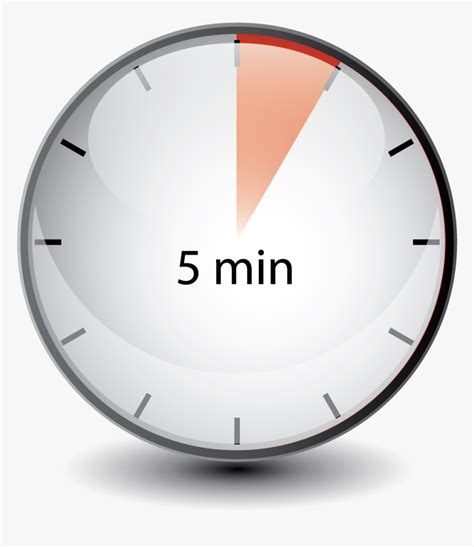 5 Minutes Clock Quick Number Icon 5min Time Vector Im