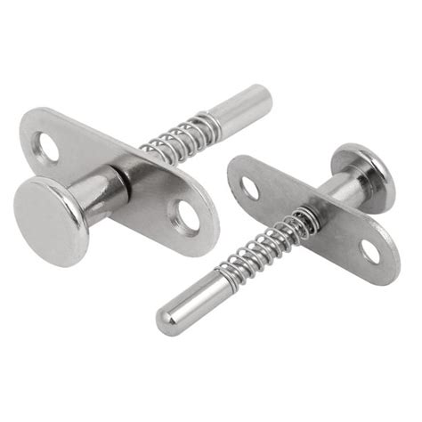 2pcs Stainless Steel Spring Quick Release Lock Pin 5mm Dia W Plate