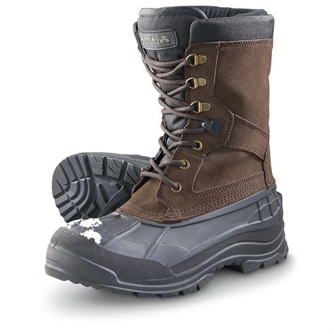 Men's Kamik® WP Minus 40 Nationwide Snow Boots, Dark Brown - 143113 ...