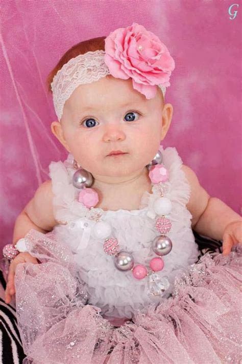 Babies Pictures Babies Pictures With Pink Color Frocks Kids Images