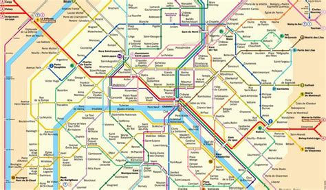 Nice France Metro Map Plan Der Pariser Metro Paris Metroplan Metronetz