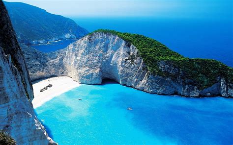 Navagio Bay Greece Natural Landscape Hd Wallpaper 2560x1600 Download