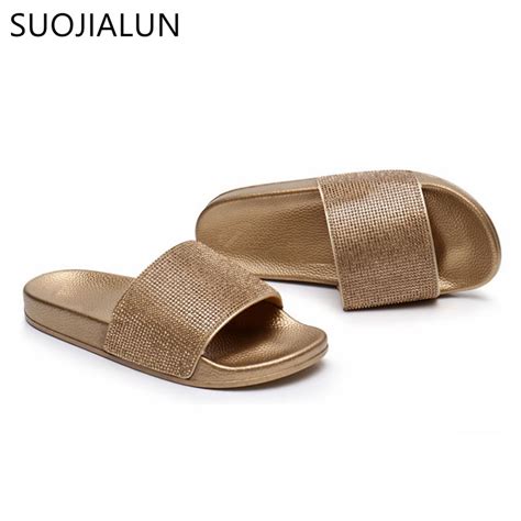suojialun woman shoes crystal summer beach women flip flops slides sandals women slippers shoes