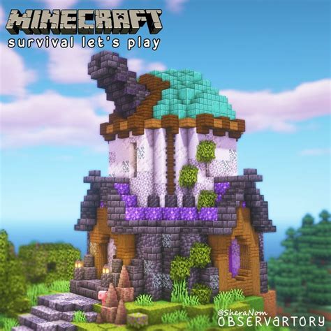 Minecraft Overgrown Observatory Minecraft Steampunk Minecraft
