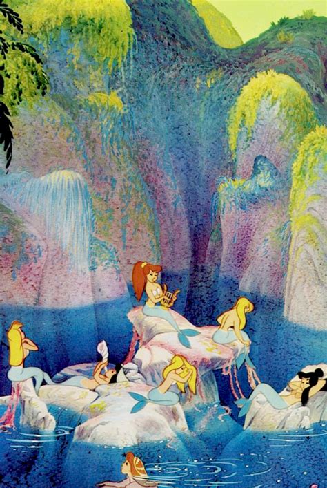 Mermaid Lagoon Peter Pan 1953 Disney Art Disney Wallpaper Peter