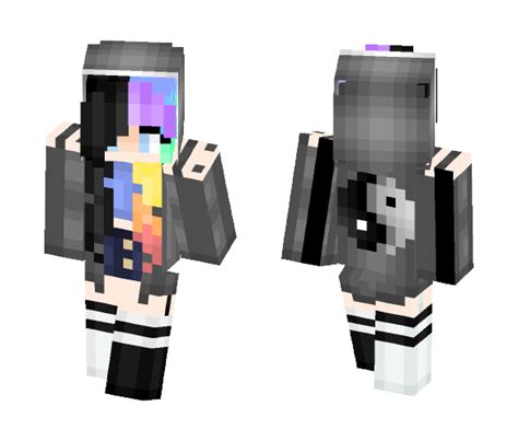 Minecraft Girl Skin Rainbow Husnain Alston