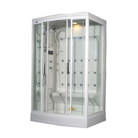 So generally speaking, a steam shower costs about $2,000 to $4,000. Aston ZA219 52 in. x 39 in. x 85 in. Steam Shower ...