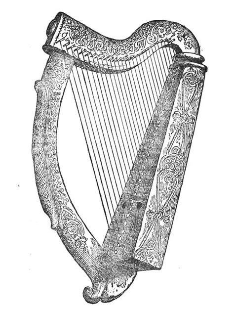 Celtic Harp Drawing At Explore Collection Of