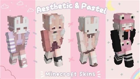 Aesthetic And Pastel Minecraft Skins Pt4 Pastel Pink Theme🍡