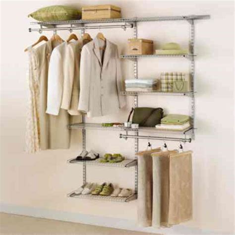 Wire Closet Organizer Home Kit Wall Mounted Telescoping Rods Adjustable