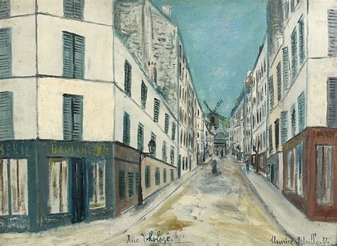 Maurice Utrillo Paris 1883 Dax 1955 La Rue Tholoze A M