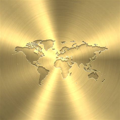 3600 Gold World Map Illustrations Royalty Free Vector Graphics