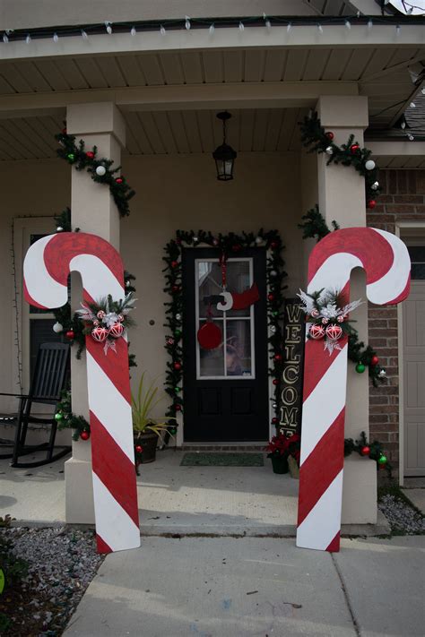 Candy Canes Christmas Decor Outdoor Yard Decoration With Images