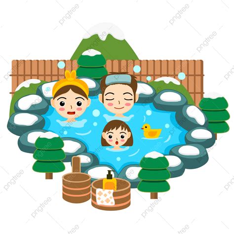 3 포트 일본의 온천 그림입니다 눈 일러스트 세 가족 일본 온천 Png 일러스트 및 벡터 에 대한 무료 다운로드