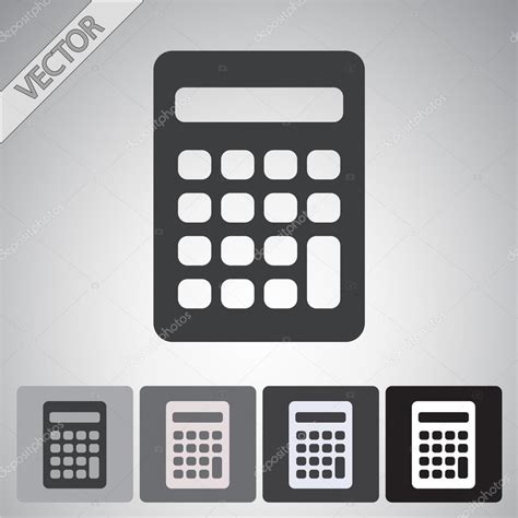 Calculator Icon Flat Design Stock Vector Image By ©best3d 57186369