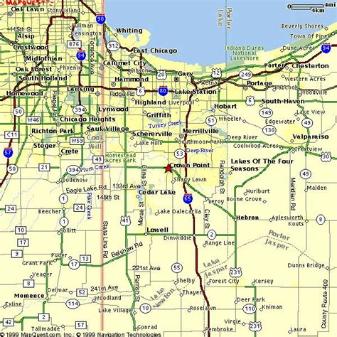 Nw Indiana Map Emeiprofamariagivalda