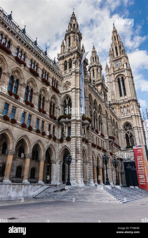 Vienna City Hall German Wiener Rathaus Is The Seat Of Local