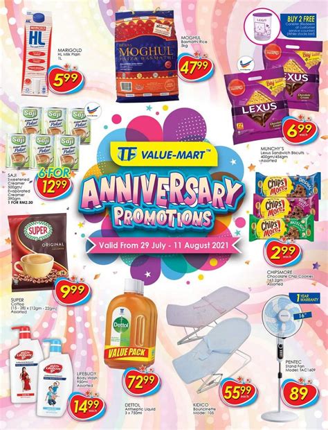 29 Jul 11 Aug 2021 Tf Value Mart Anniversary Promotion Catalogue