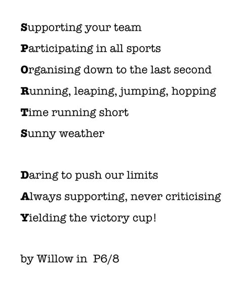 30 Beautiful Sports Poems For Kids