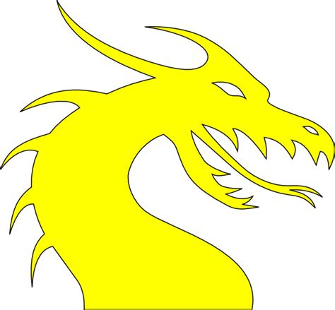 Yellow Dragon 2 Clip Art At Vector Clip Art Online Royalty