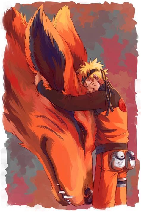 Naruto Hugging The Nine Tailed Fox Anime Images