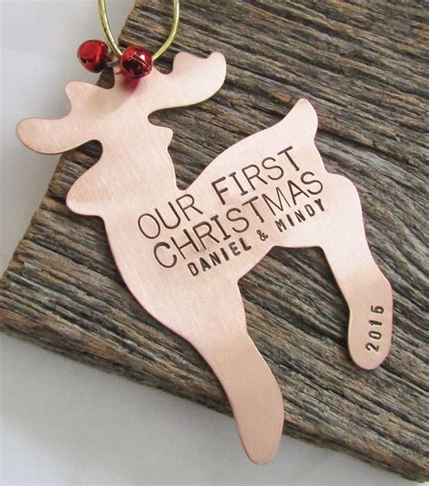 Our First Christmas Ornament Personalized Christmas Ornament Etsy