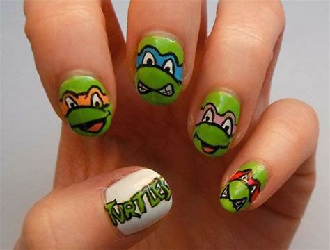 20 Teenage Mutant Ninja Turtles Nail Art Designs Ideas And Stickers 2014