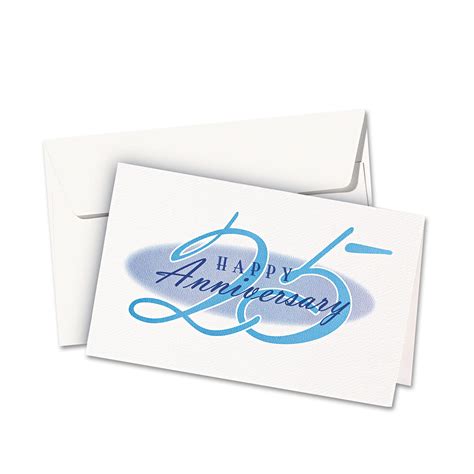 Avery® Textured Half Fold Greeting Cards Inkjet 5 12 X 8 12 Wht