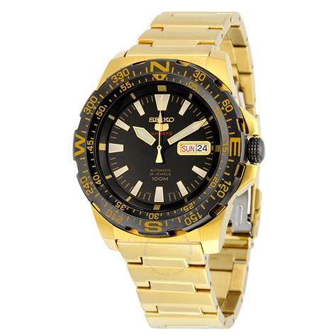 A dive watch looks good, tells you what time it is and serves as dive timer. Seiko Diver Automatic Black Dial Gold-tone Men's Watch SRP548 SRP548 - Seiko, Diver - Jomashop