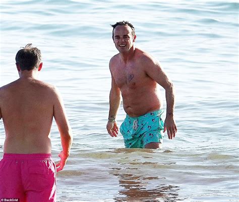 Picture Exclusive Ant Mcpartlin Shows Off His Shirtless Frame Daily
