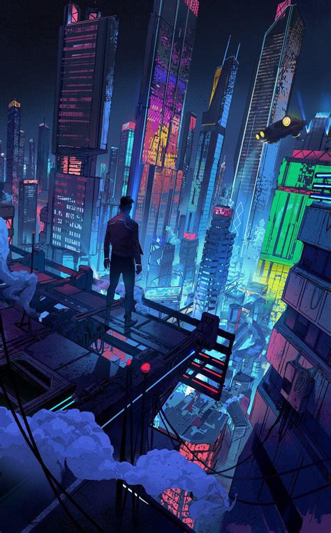 Cyberpunk City Book Cover01 By Ignacio Bazan Lazcano Rcyberpunk